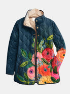Lola | Vintage Floral Print Quilted Jacket