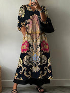 Mona | Elegant Print Dress Clara