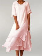 Addison | Elegant Cotton Long Dress