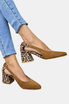 Maira | Leopard Print Heel Slingbacks