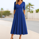 Iliana | Short Sleeve Crossed Dress