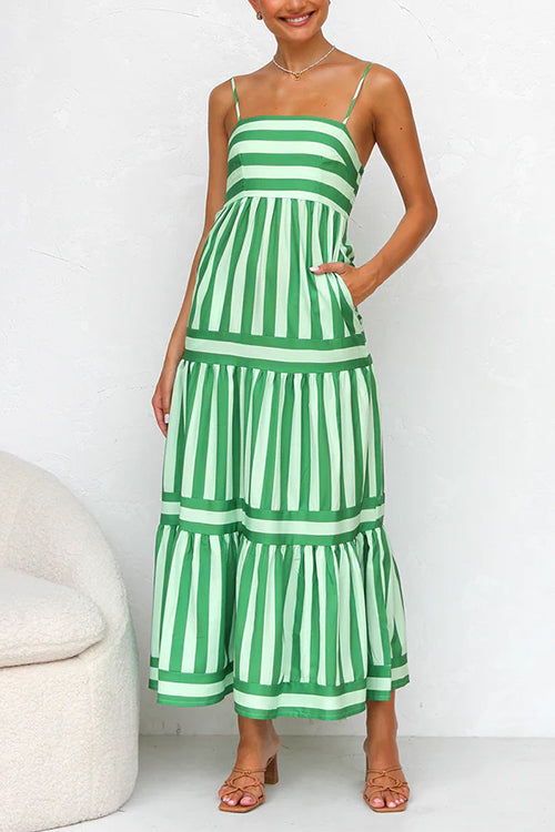 Erica | Color Block Maxi Dress