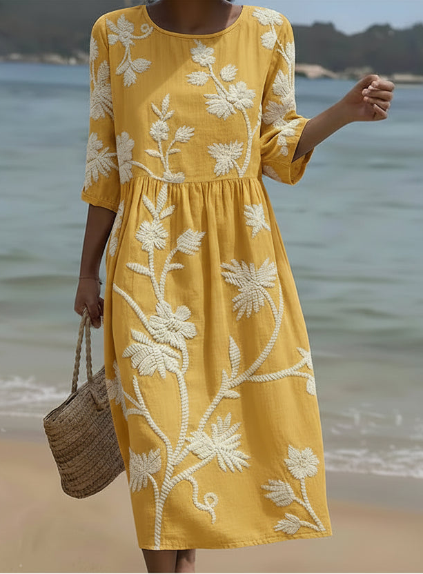 Britt | Elegant Floral Dress