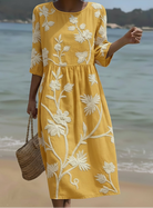 Britt | Elegant Floral Dress