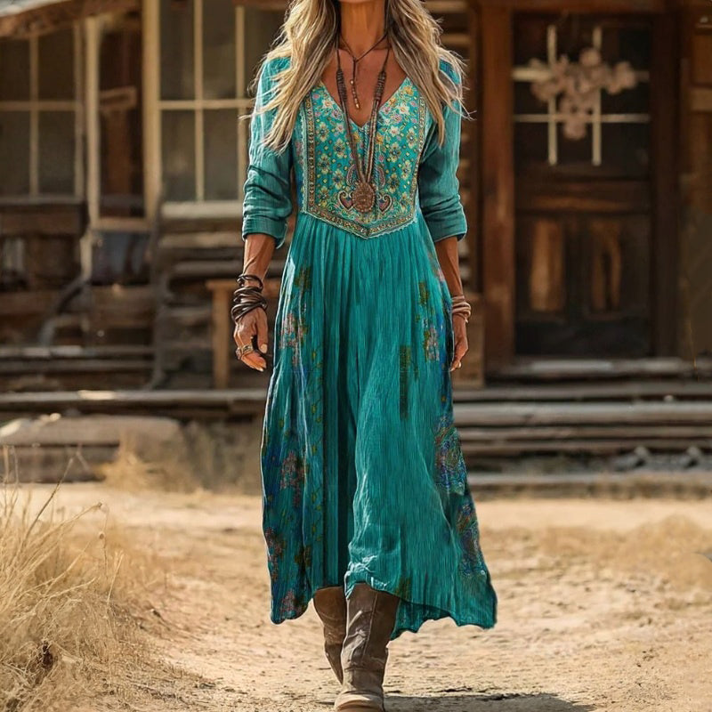 Marisela | Vintage-Inspired Long Sleeve Casual Dress