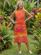Roberta | Painted Path Midi Dress