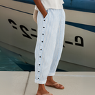 Melisa | Stylish Striped Button Pants