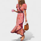 Iris | Floral Wrap Dress