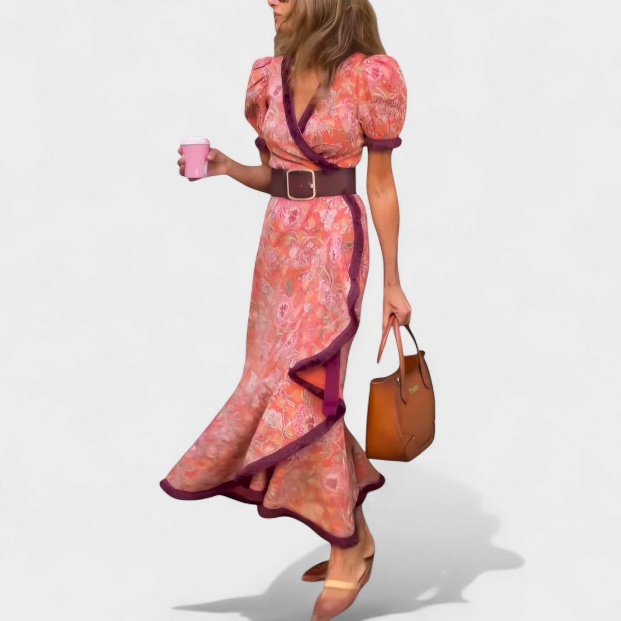 Iris | Floral Wrap Dress