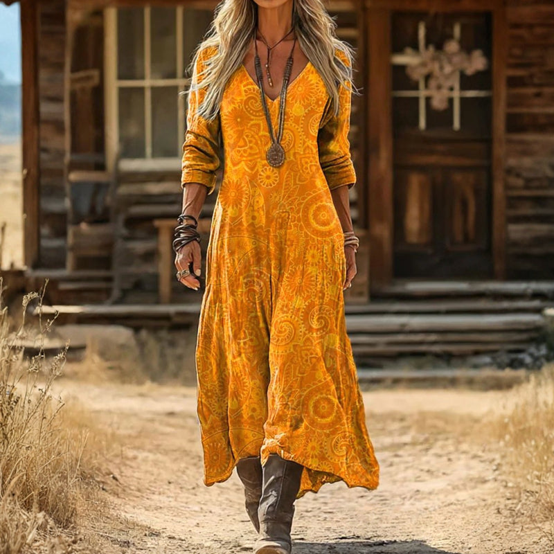 Chelsea | Vintage-Inspired Long Sleeve Casual Dress