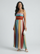 Stephanie | Light Stripe Maxi Dress
