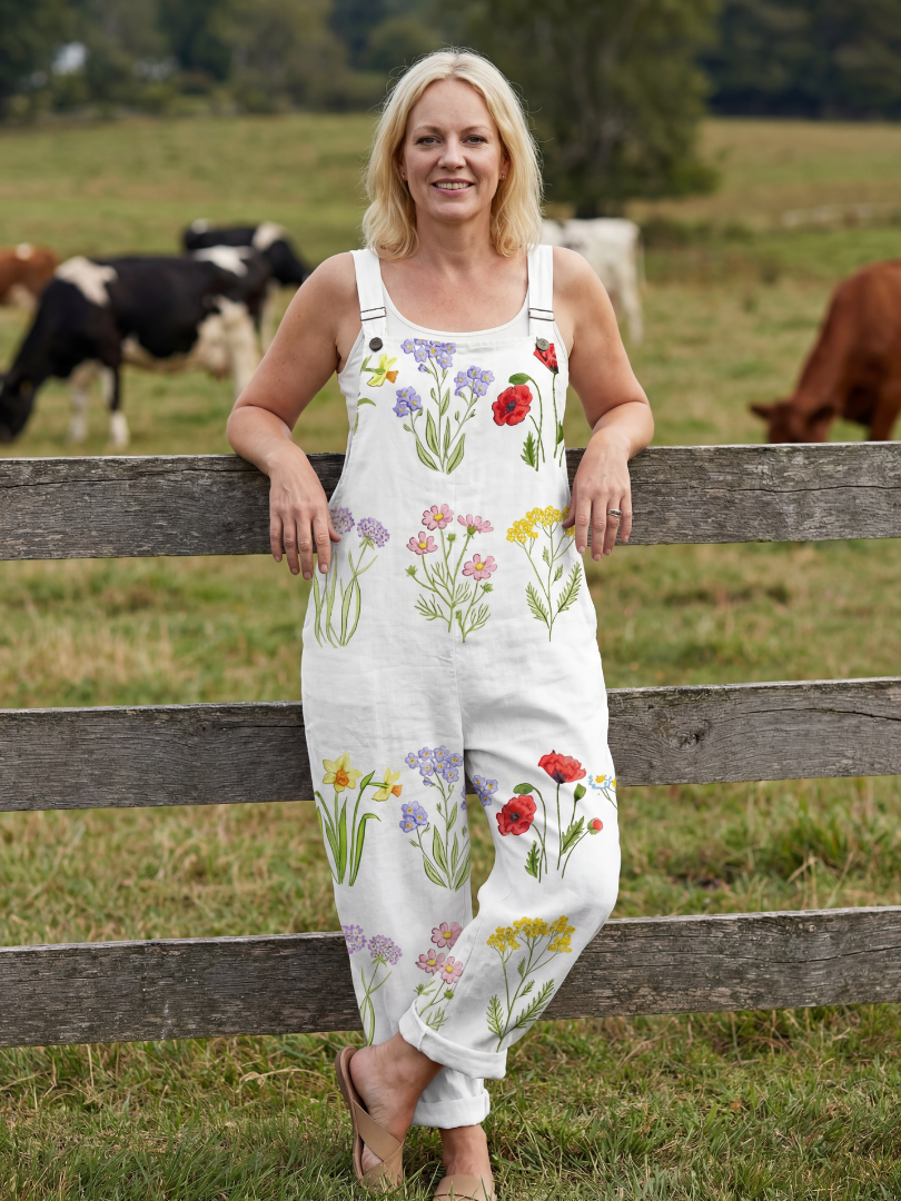 Phyllis | Garden Strap Jumpsuit