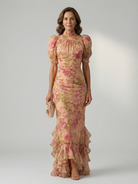Anabel | Gentle High Neck Maxi Dress