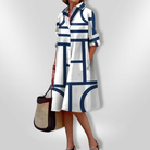 Yazmin | Geometric Midi Dress