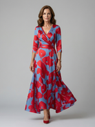 Missy | Cross Wrap Neck Midi Dress