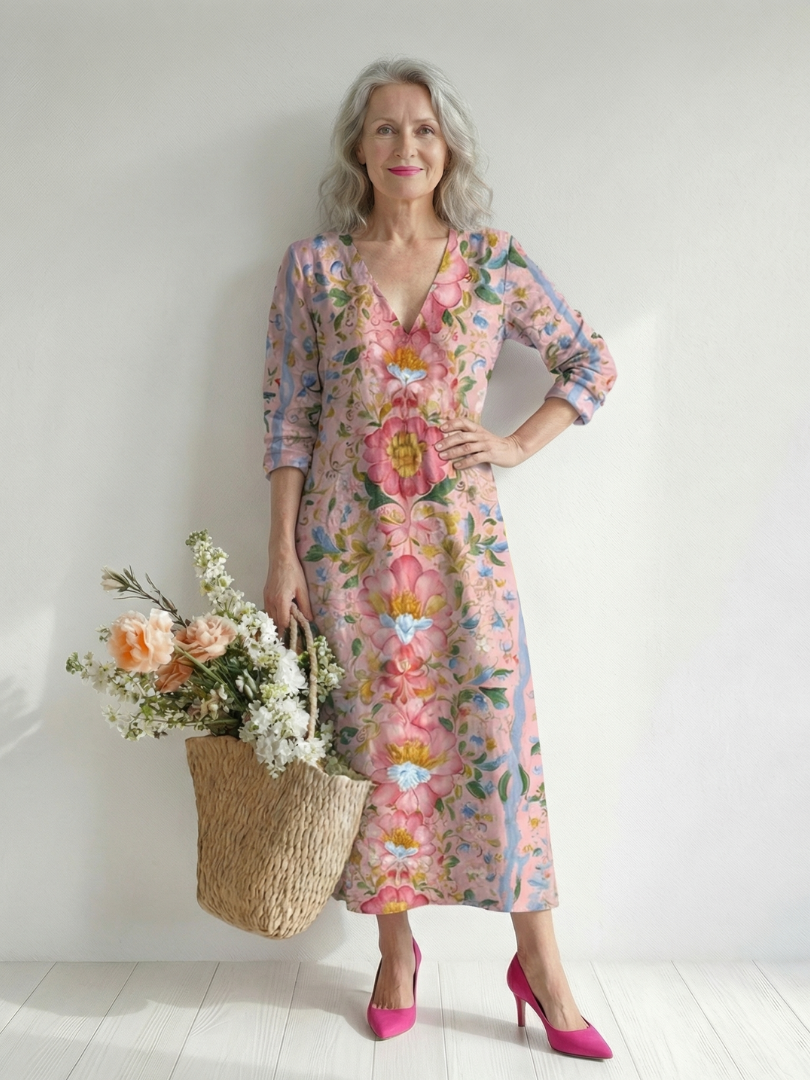 Paige | Light Form Floral Midi Dress
