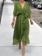 Zoila | Timeless Wrap Midi Dress