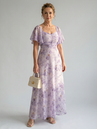 Linda | Flutter Sleeve Midi Dress
