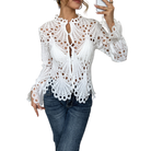 Kristi | Modern Hollow Detail Blouse