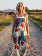 Veronica | Playful Motif Jumpsuit