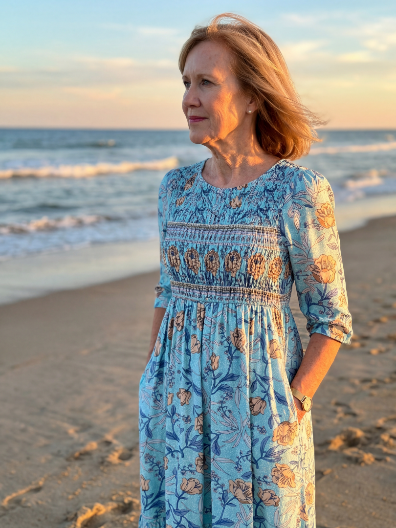 Betty | Meadow Gather Midi Dress