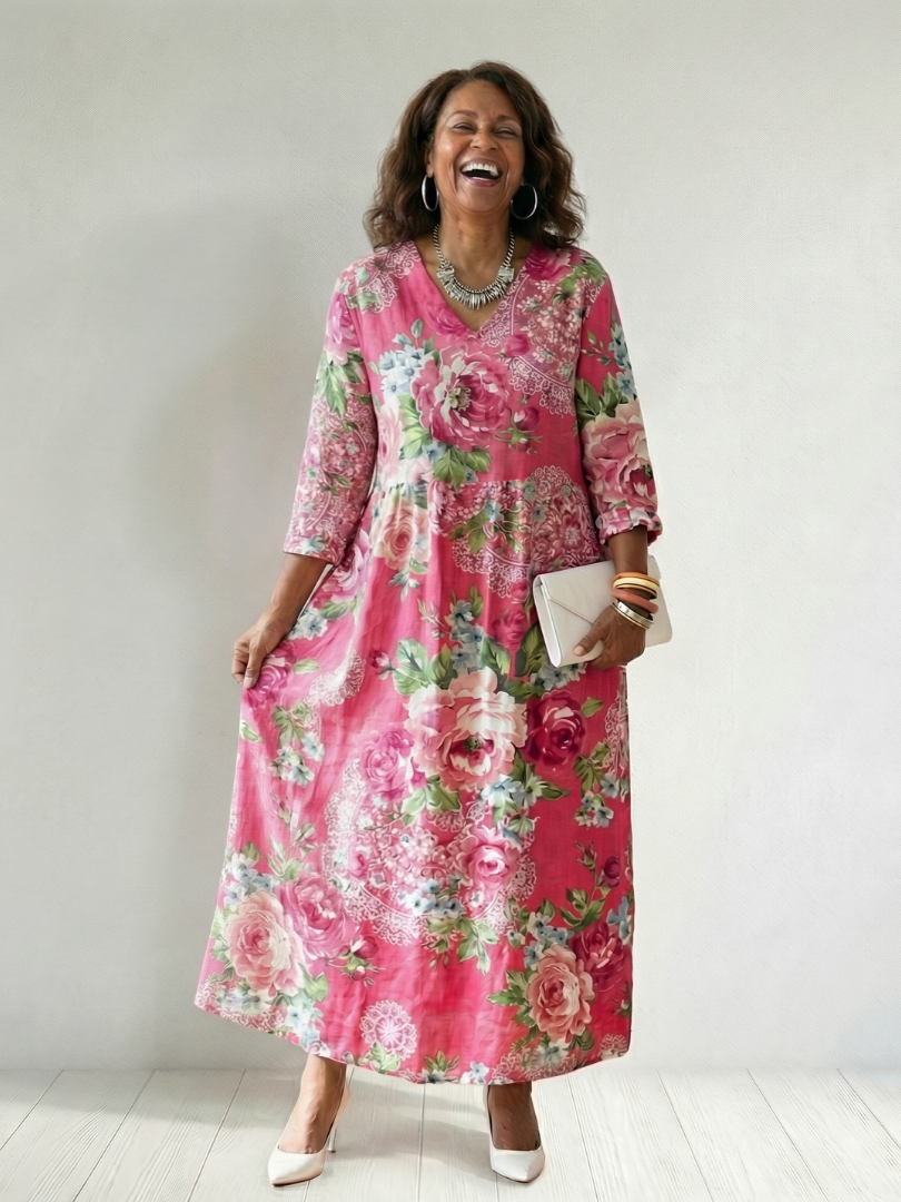 Bernice | Garden Bloom Midi Dress