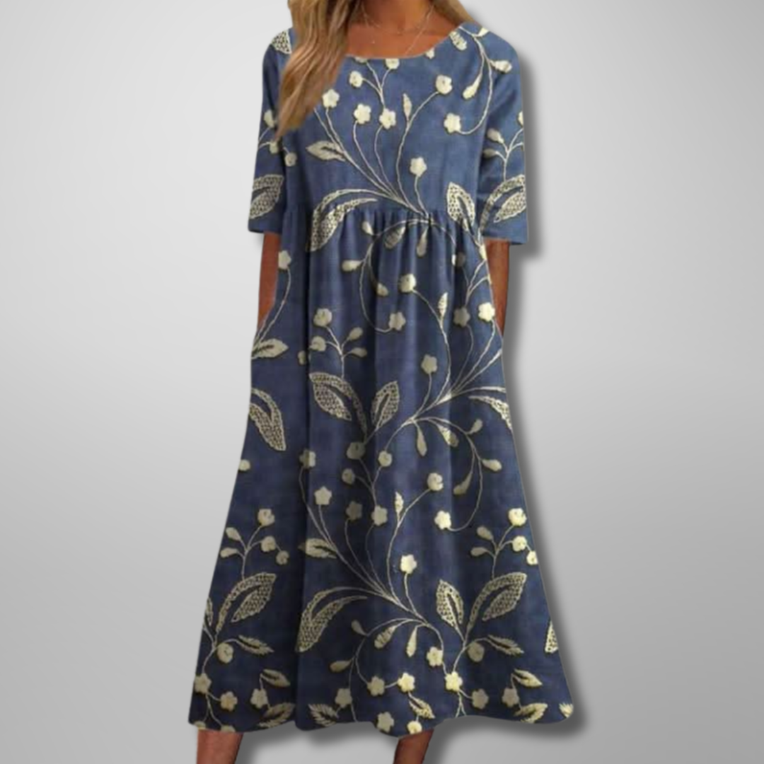 Ceci | Relaxed Floral Midi Dress