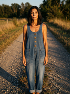 Frances | Rooster Motif Jumpsuit