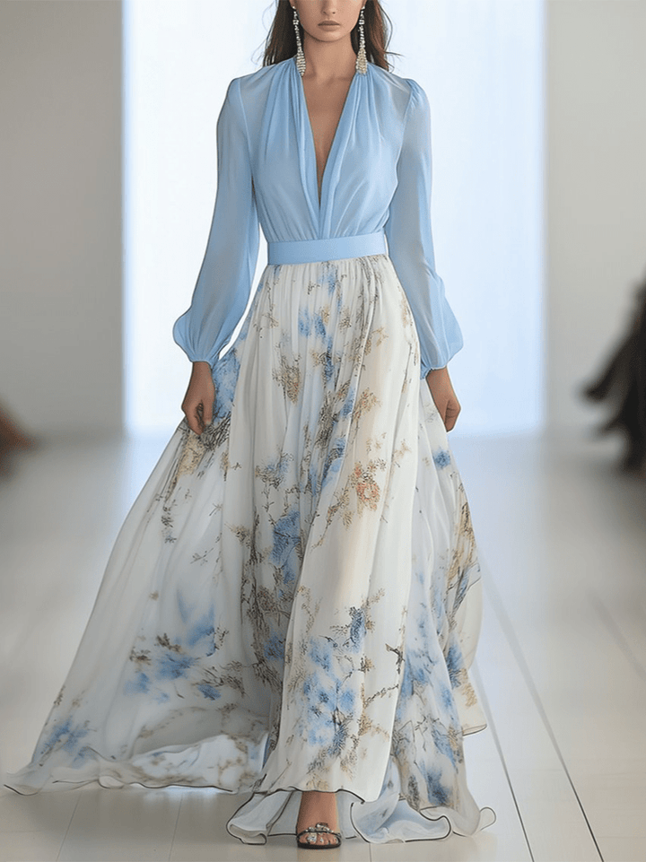 Nery | Elegant Floral Maxi Dress