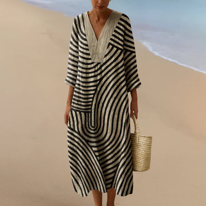 Belen | Monochrome Maxi Dress