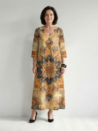 Margarita | Gentle Floral Midi Dress