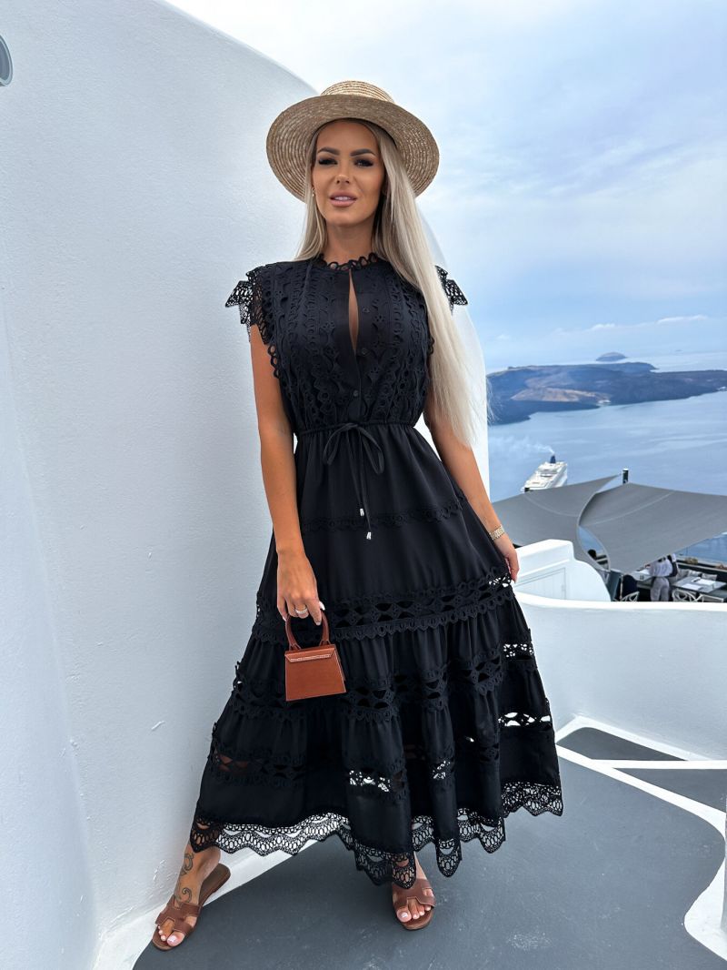 Kristin | Long Stitching Dress