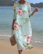 Fabiola | Sunset Flower Dress