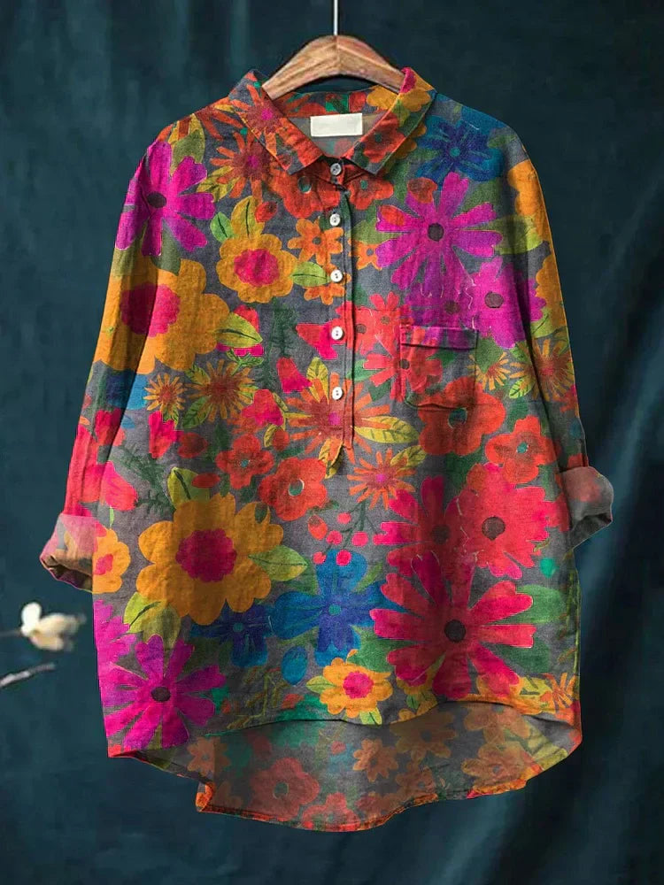 Juana | T-Shirt with Plant Art