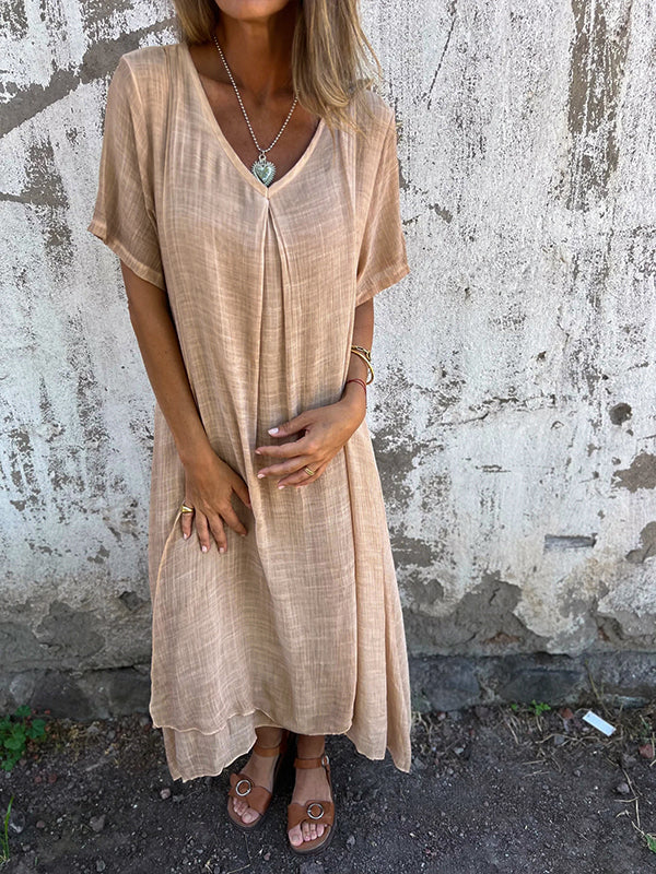 Ofelia | Loose V-Neck Dress