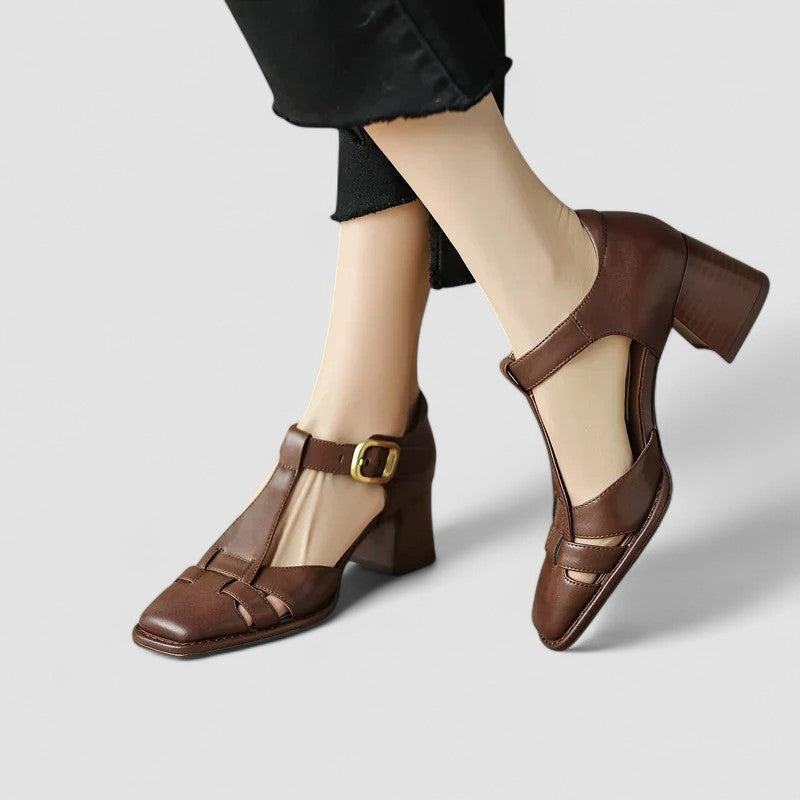 Tatyana | Orthopedic T-Strap Block Heels