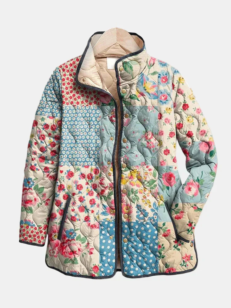 Theresa | Charming Floral Quilted Jacket