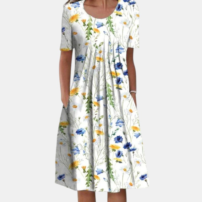 Rosy | Cotton Tummy Coverage Dress
