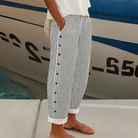 Jeannette | Stylish Striped Button Pants