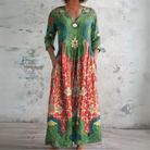 Petra | Vintage Floral Maxi Dress