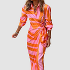 Tanya | Striped Midi Dress