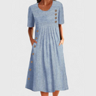 Graciela | Striped Midi Dress