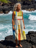 Adrienne | Painted Block Midi Dress