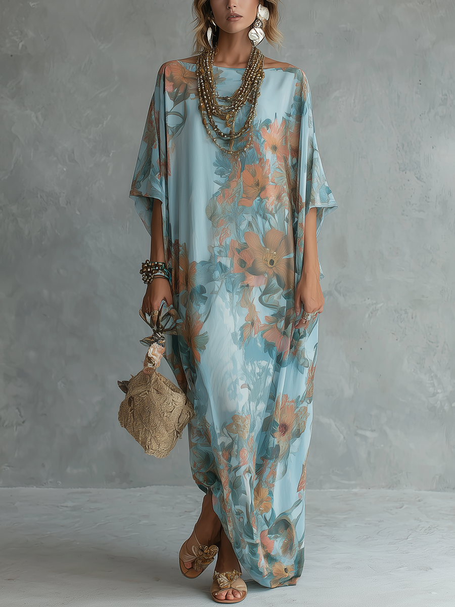 Ester | Relaxed Floral Kaftan Dress