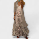Johana | Elegant Maxi Dress Two-Piece Set