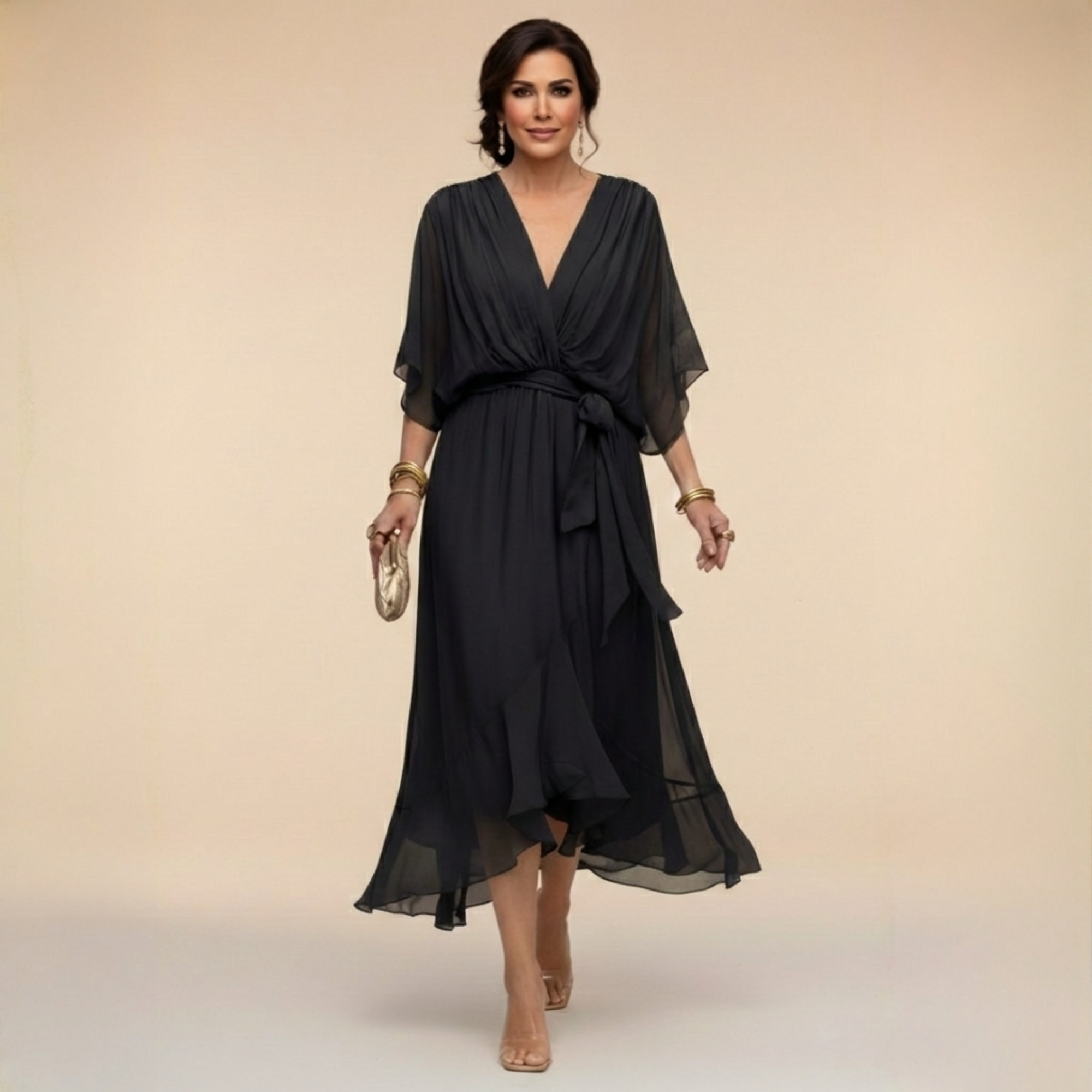 Marcela | Effortlessly Flattering Dress-Black