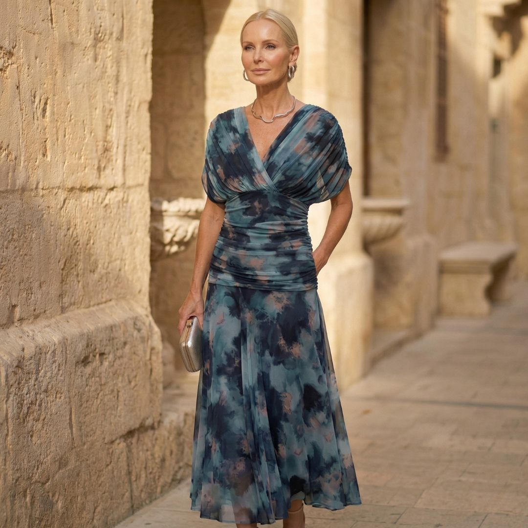 Maura | Elegant Blue Dress