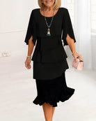 Gladys | Tiered Ruffled Midi Dress