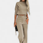 Ellen | Coordinated Crop Top and Pants Set
