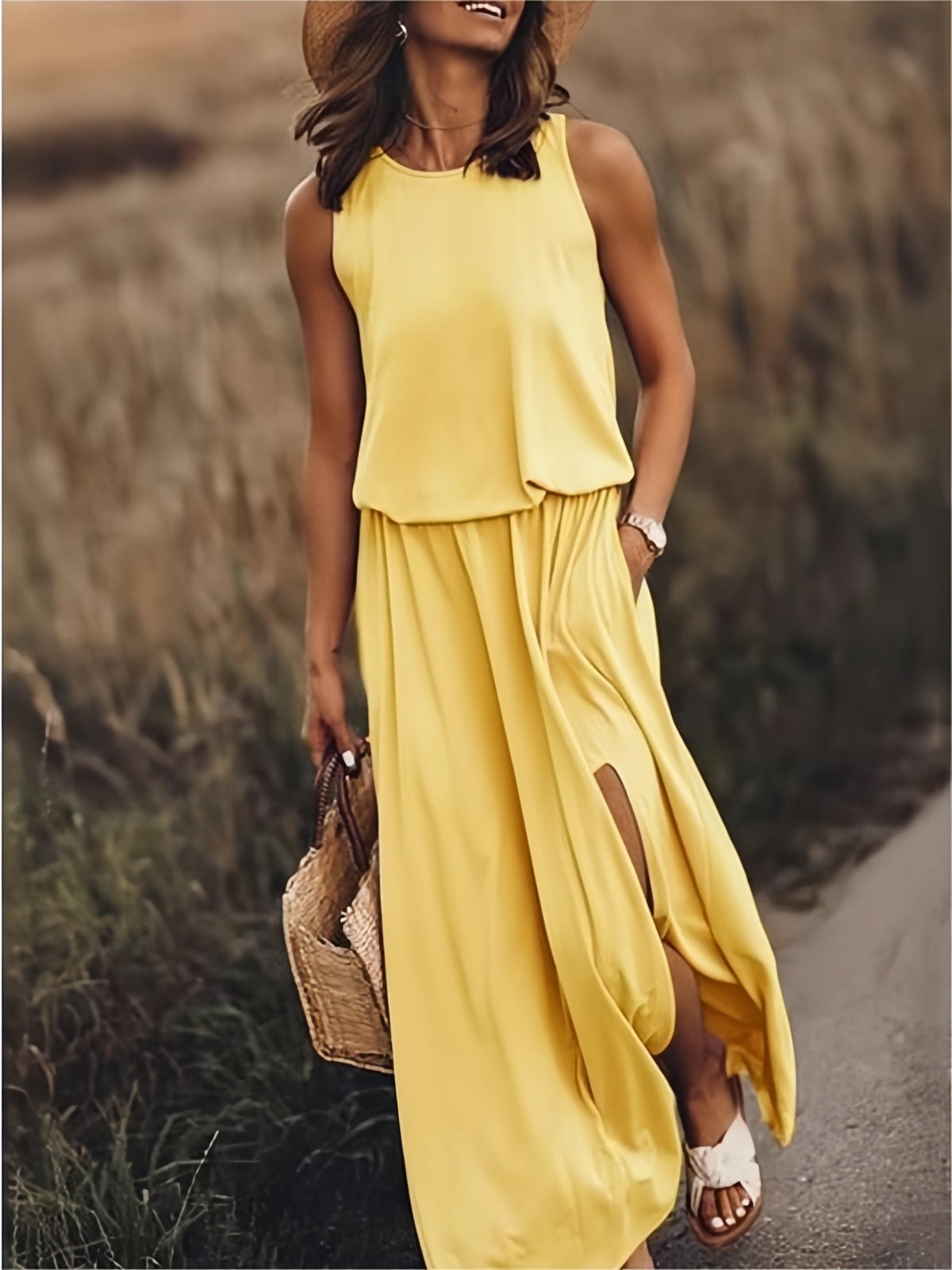 Trisha | Sleeveless Maxi Gown